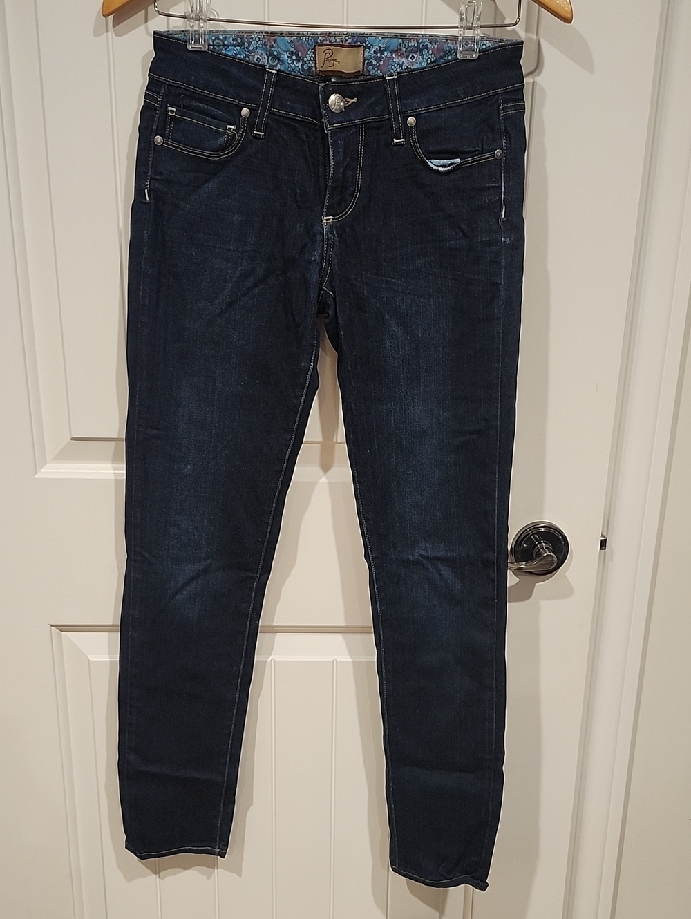 PAIGE Dark Indigo Skinny Jeans